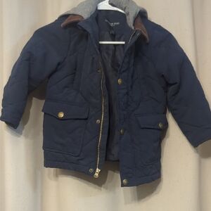 London Fog Quilted Navy Kids Puffer Jacket